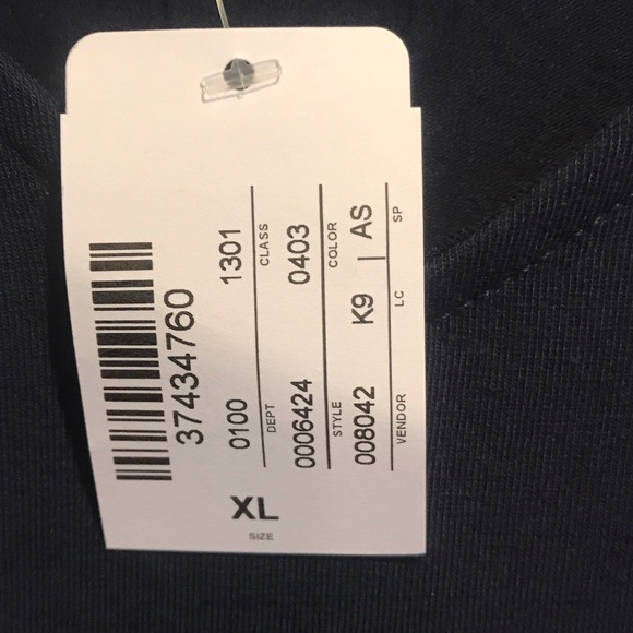 New Christopher & Banks Dark Navy Short Sleeve Top - Picture 4 of 6